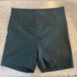 Girlfriend Collective forest green bike short